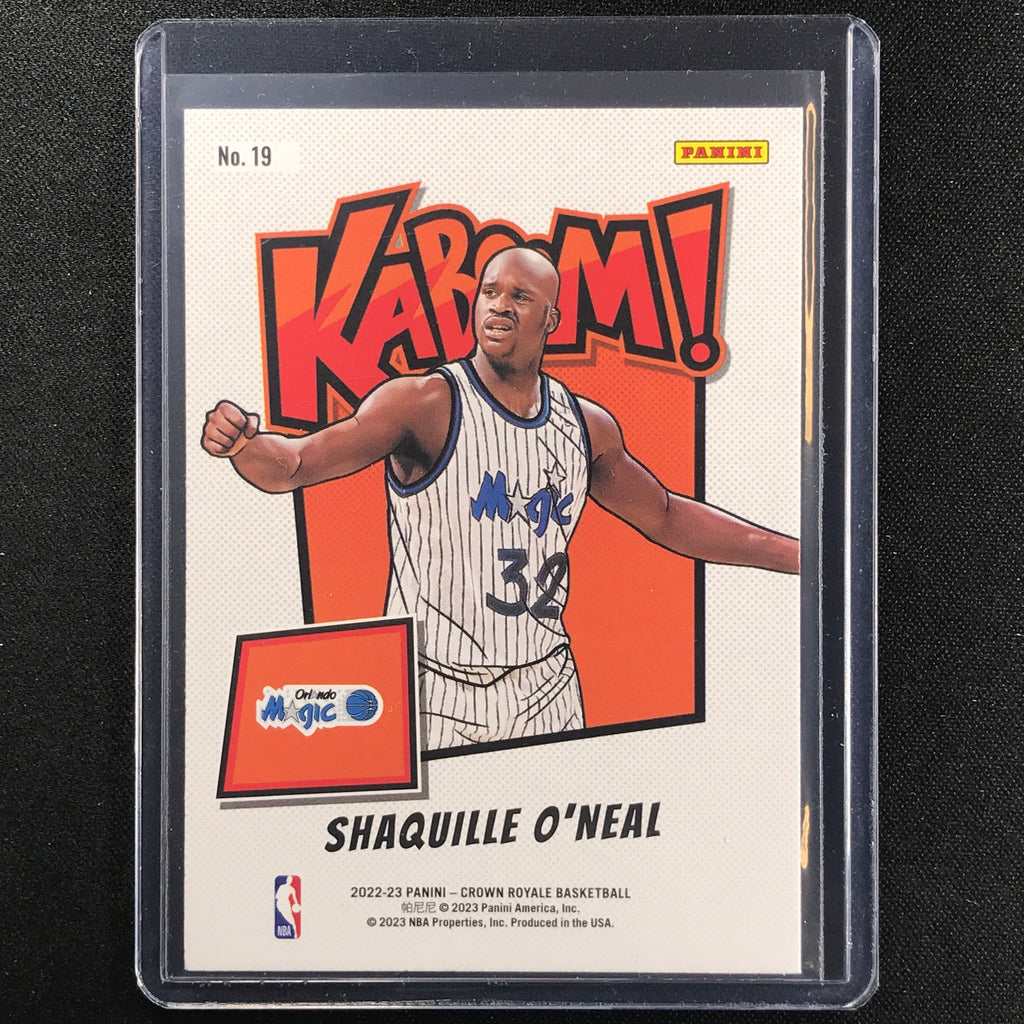 202223 Crown Royale Shaquille Oneal Kaboom Silver Ssp No 19 Cherry