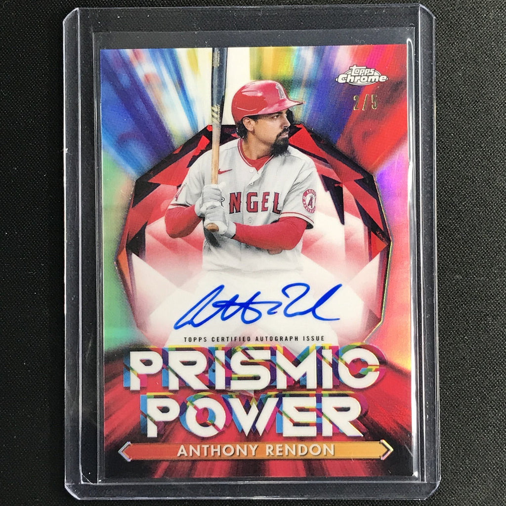 2021 Topps Chrome Anthony Rendon Prismic Power Autographs Red 2/5 – Cherry  Collectables