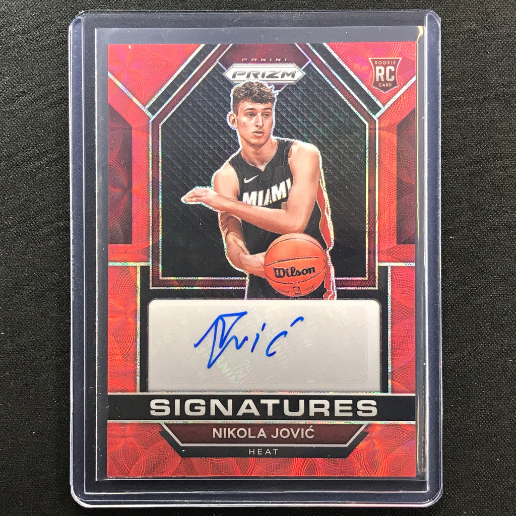 202223 Prizm Nikola Jovic Rookie Signatures Auto Choice Red Scope No