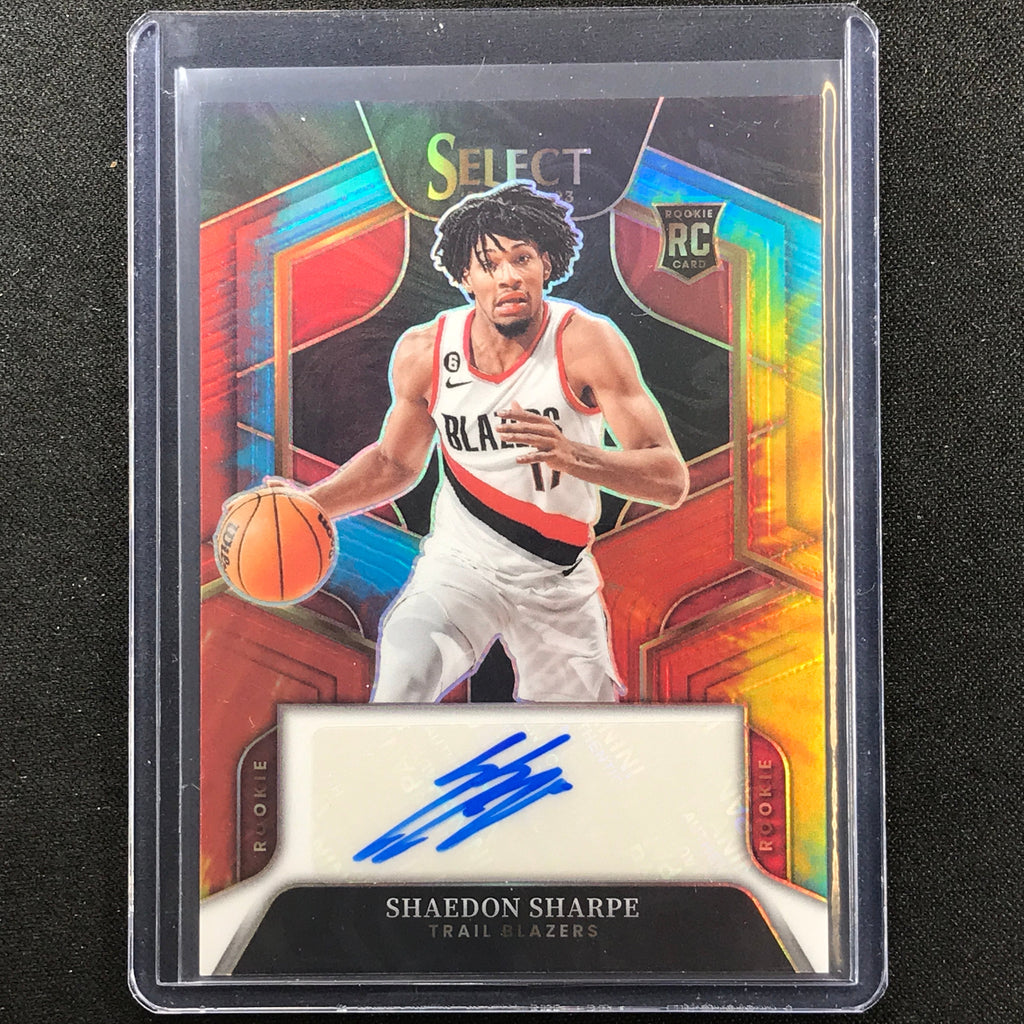 2022-23 Select SHAEDON SHARPE Rookie Signatures Auto Tie