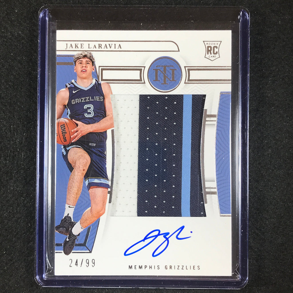 2022-23 National Treasures JAKE LARAVIA Rookie Patch Auto