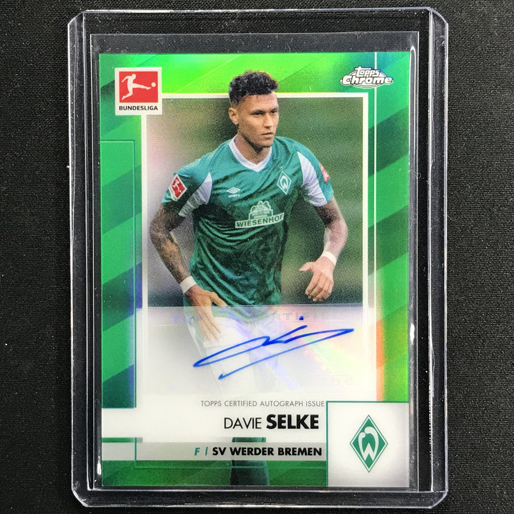 2020-21 Topps Chrome Bundesliga DAVIE SELKE Green Refractor Auto