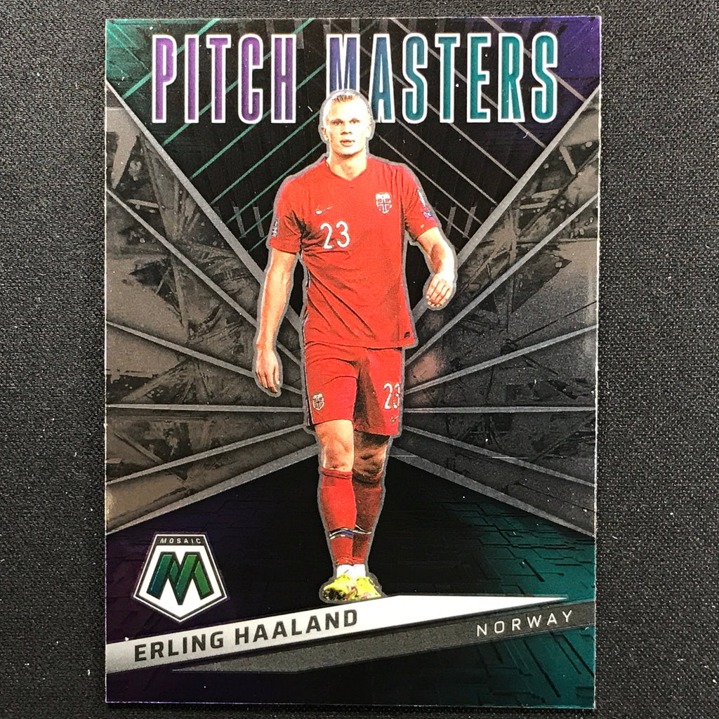 2021-22 Mosaic FIFA Road to World Cup Qatar ERLING HAALAND Pitch Masters  Base #4