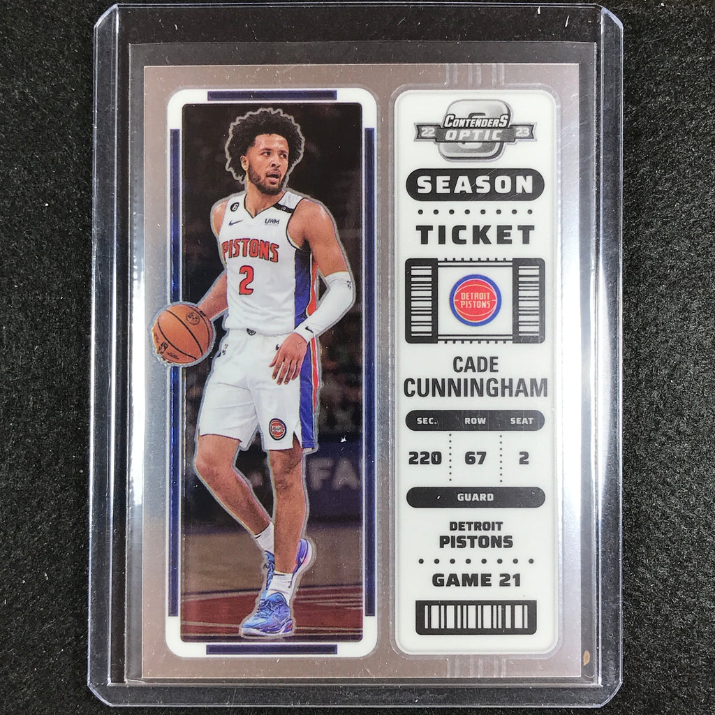 2022-23 Contenders Optic CADE CUNNINGHAM Season Ticket Base #10 ...