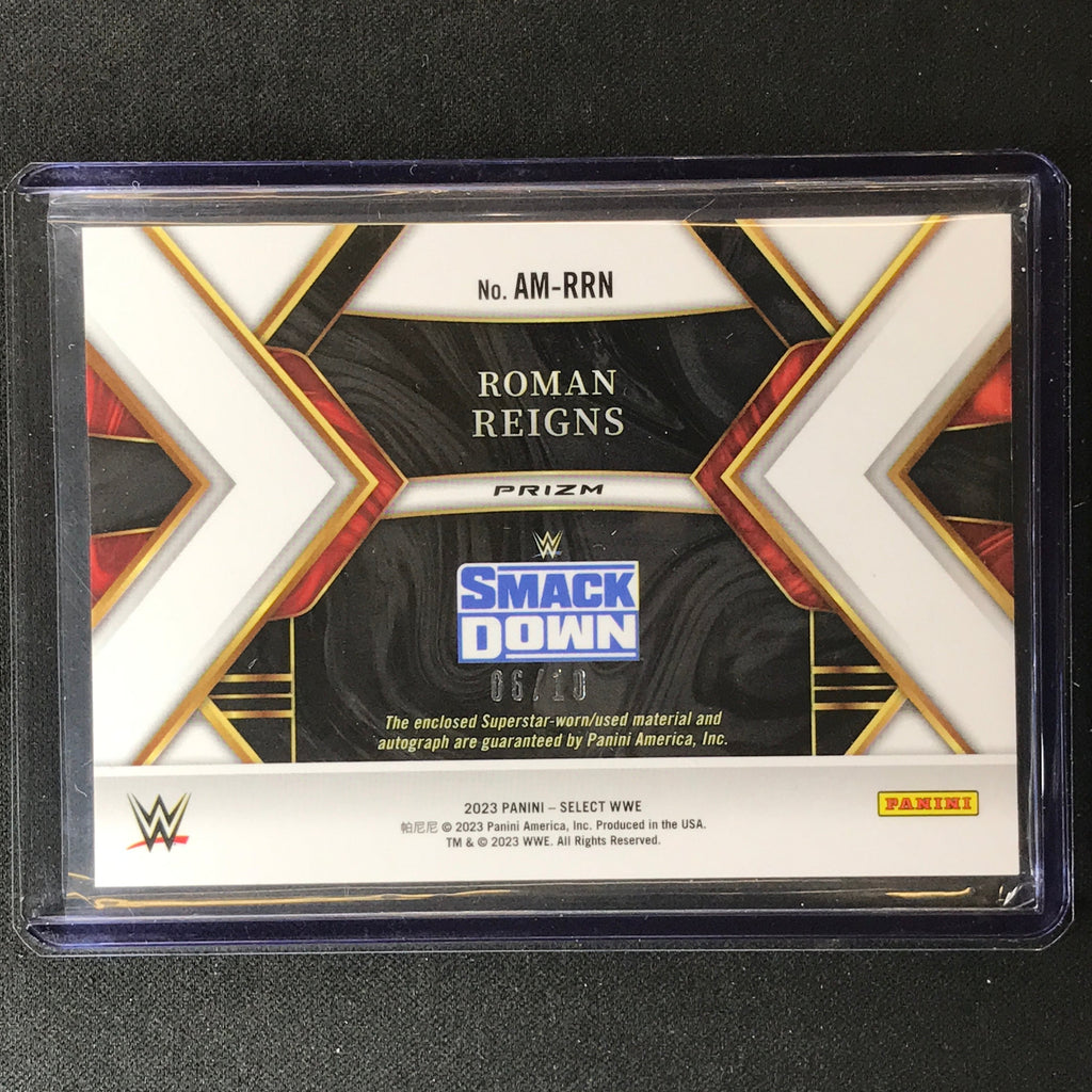 2023 Select Wwe Roman Reigns Autographed Memorabilia Relic Patch Auto ...