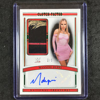 2024 National Treasures WWE MAXXINE DUPRI Clutch Factor Relic Auto Emerald 2/5