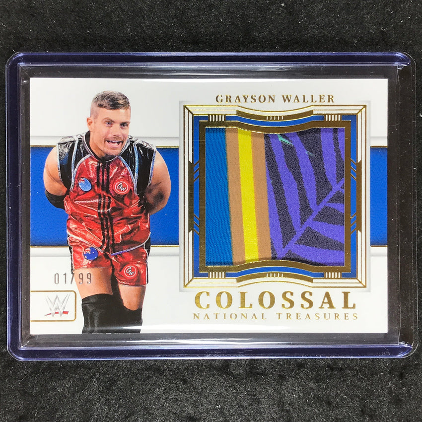 2024 National Treasures WWE GRAYSON WALLER Colossal Materials Relic Gold 1/99