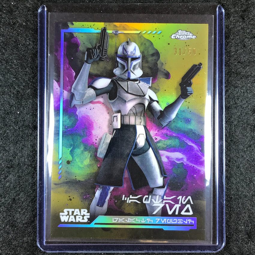 2024 Topps Chrome Star Wars CAPTAIN REX Aurebesh Gold 31/50 #137