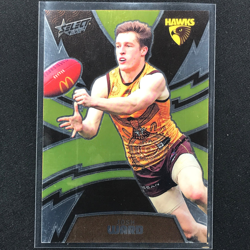 2024 Footy Stars Josh Ward Luminous Thunderbolt 458/599 No 217