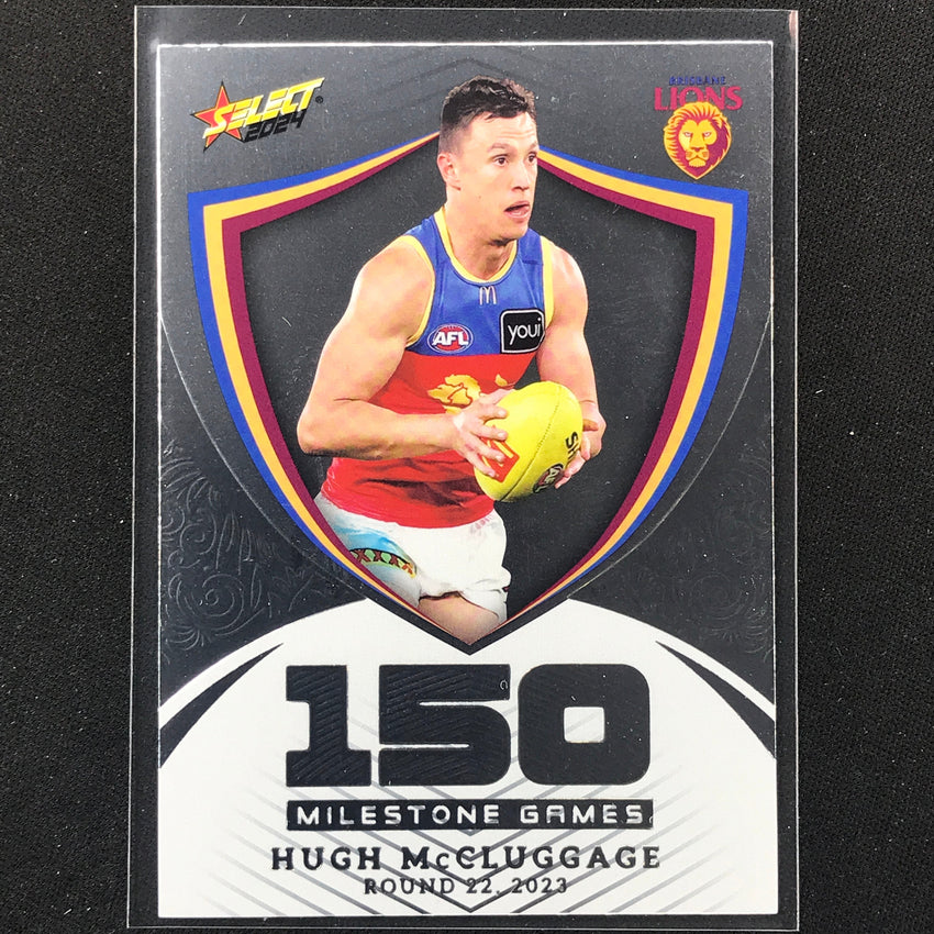 2024 Footy Stars Hugh Mccluggage Milestone Games Hobby 9/240 No 8