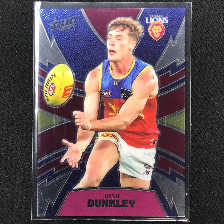 2024 Footy Stars JOSH DUNKLEY Luminous Thunderbolt 237/599 #30 – Cherry ...