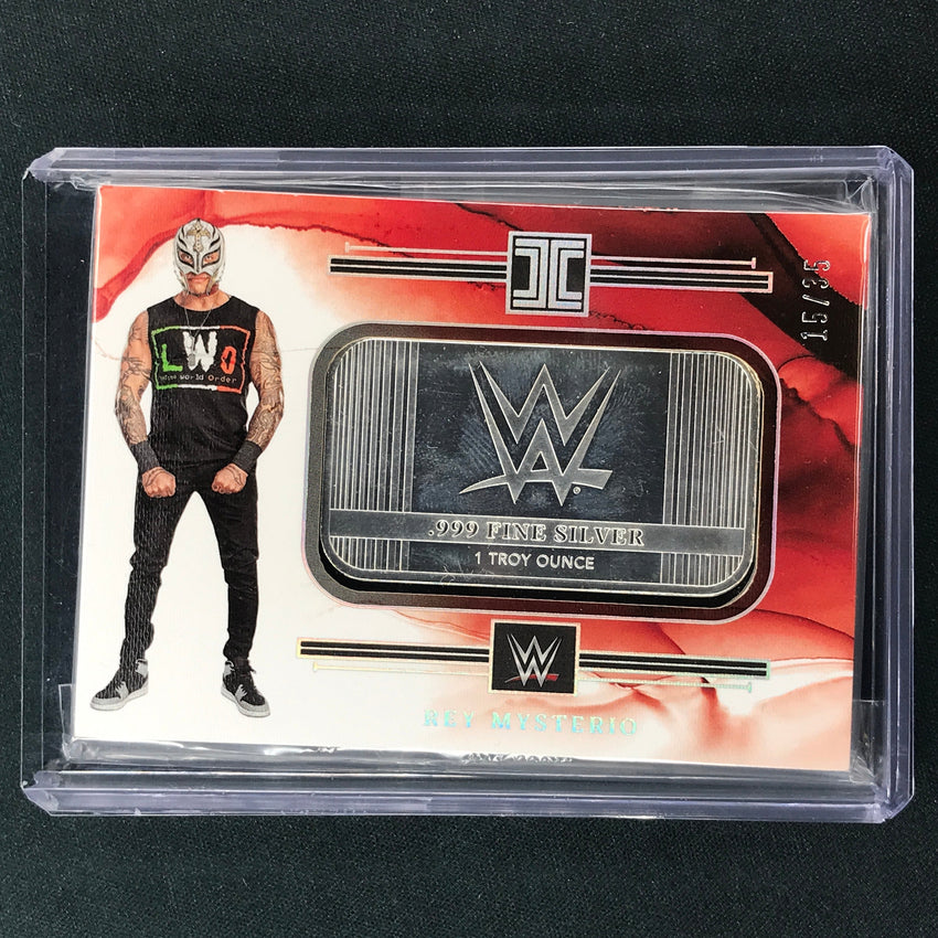 2023 Impeccable WWE Rey Mysterio Silver WWE Logo 15/35