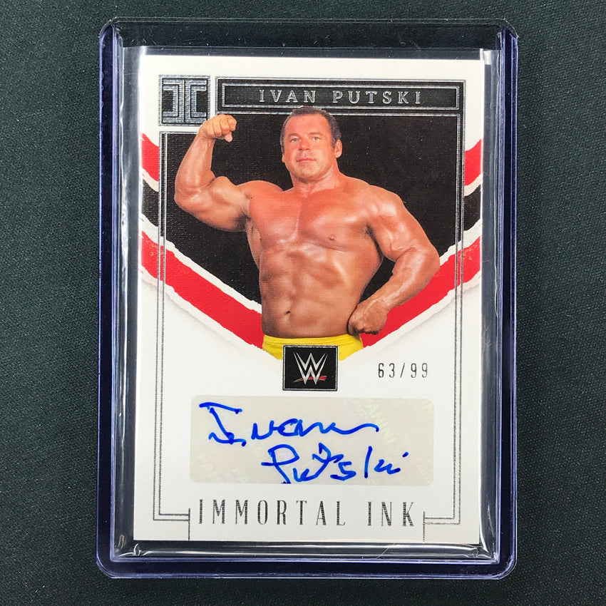 2023 Impeccable WWE Ivan Putski Immortal Ink Auto Base 63/99