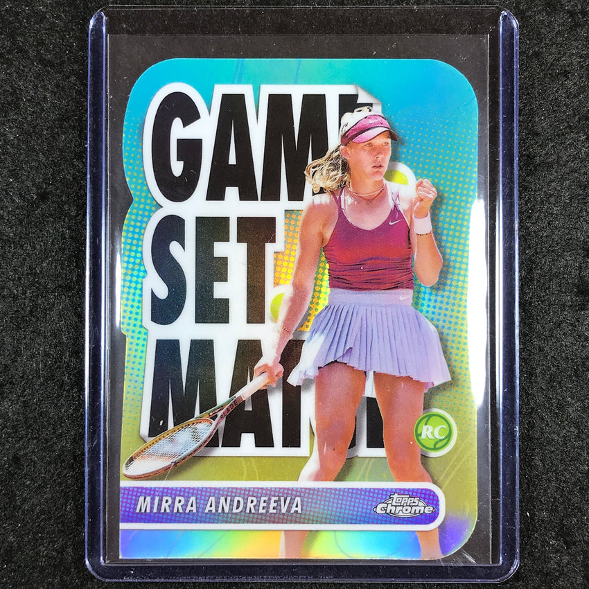 2024 Topps Chrome Tennis MIRRA ANDREEVA Game Set Match Rookie SSP #MA