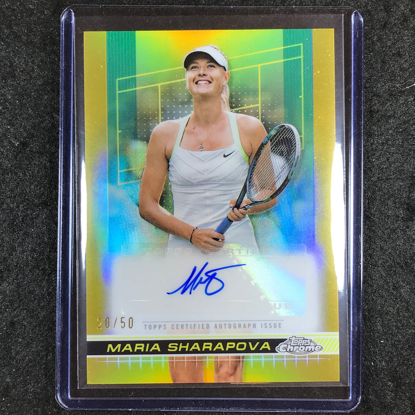 2024 Topps Chrome Tennis MARIA SHARAPOVA Auto Gold 20/50