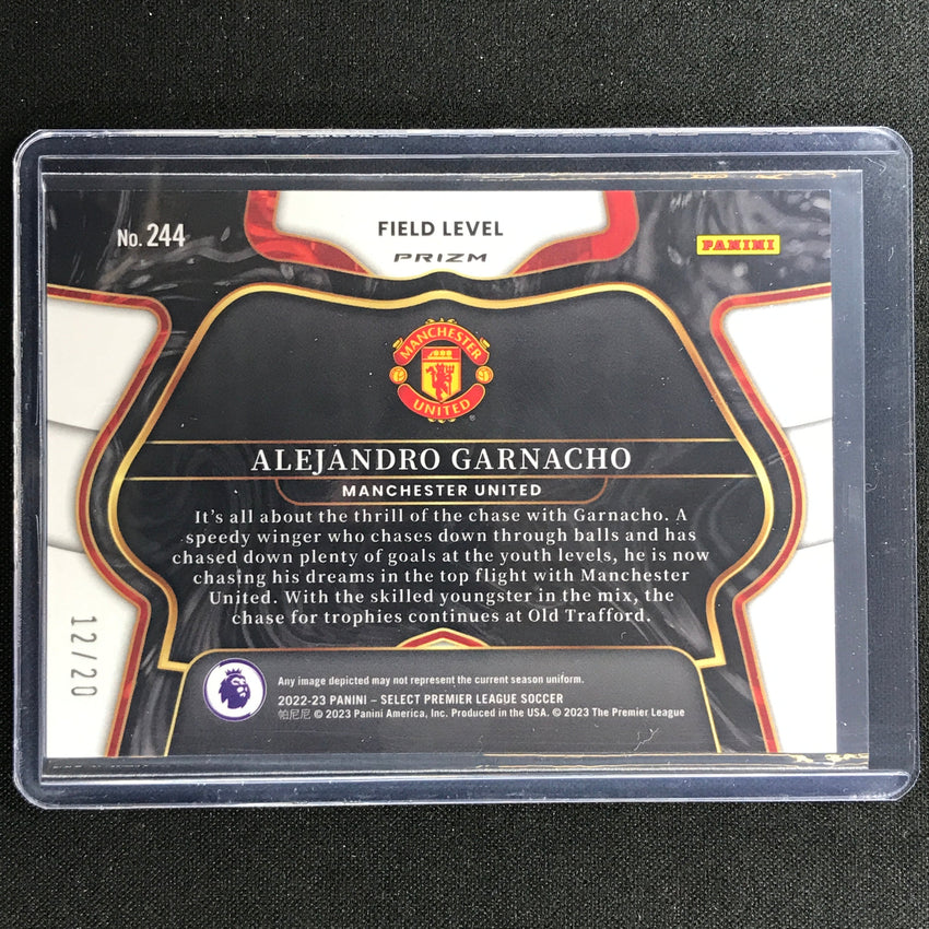 2022-23 Select Epl Alejandro Garnacho Field Level Rookie White 12/20 –  Cherry Collectables