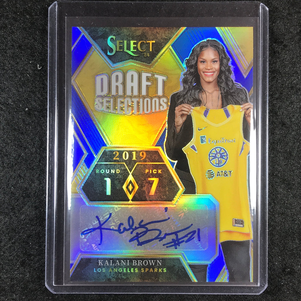 2024 Select WNBA KALANI BROWN Draft Selections Signatures Auto Blue 11