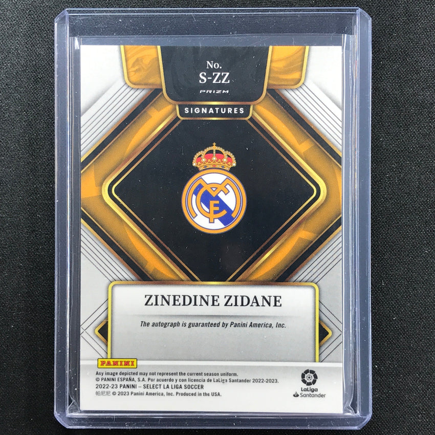 2022-23 Select La Liga Zinedine Zidane Signatures Auto Silver Prizm No –  Cherry Collectables