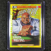 2024 Marvel Masterpieces '92 Platinum KINGPIN Variant Cover Seismic Gold 51/92