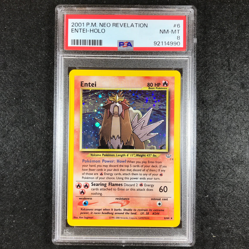 PSA popular 8 Entei Neo Revelation Unlimited