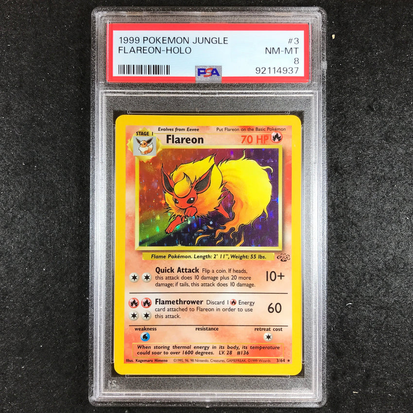 Pokemon shops Flareon 3 Holographic jungle