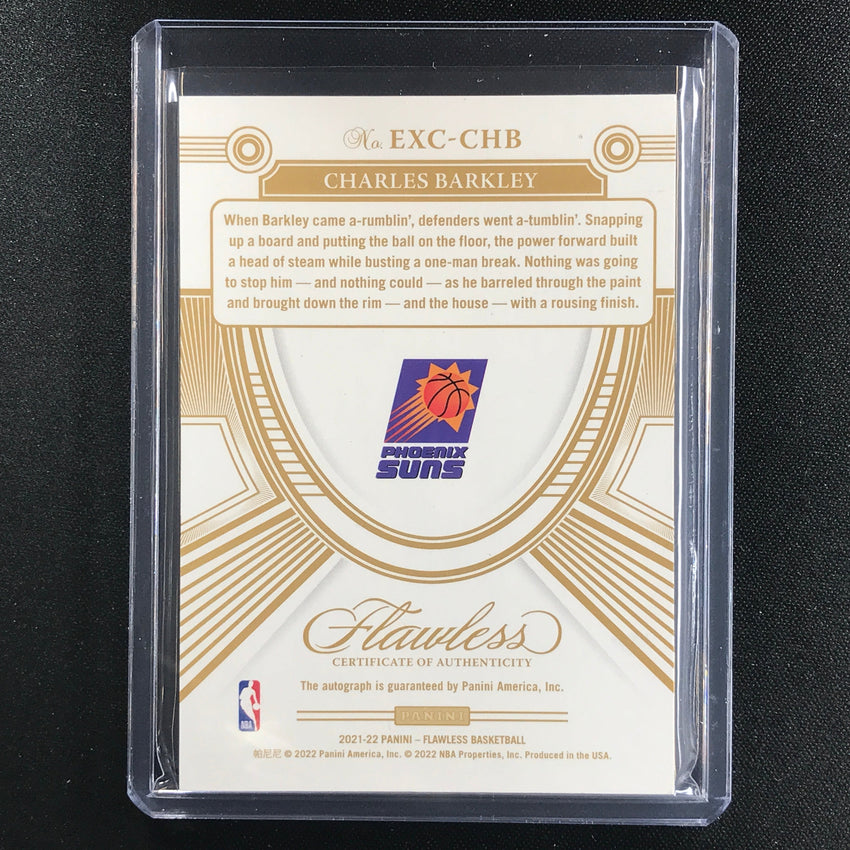 2021-22 Flawless Charles Barkley Excellence Signatures Auto Amethyst Purple 3/3