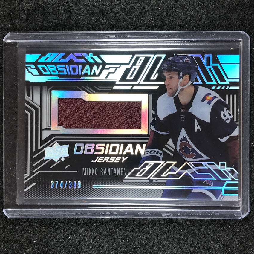 2022-23 SPx NHL MIKKO RANTANEN UD Black Obsidian Rookie Jersey 374/399