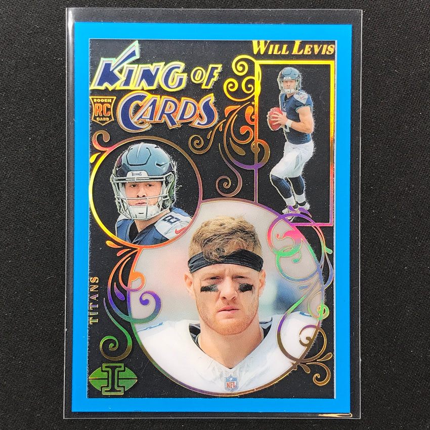 2023 Illusions Football WILL LEVIS King of Cards Rookie Light Blue 21