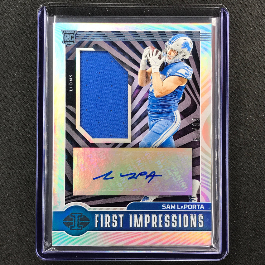 2023 Illusions SAM LAPORTA First Impressions Rookie Jersey Auto Blue 6 ...