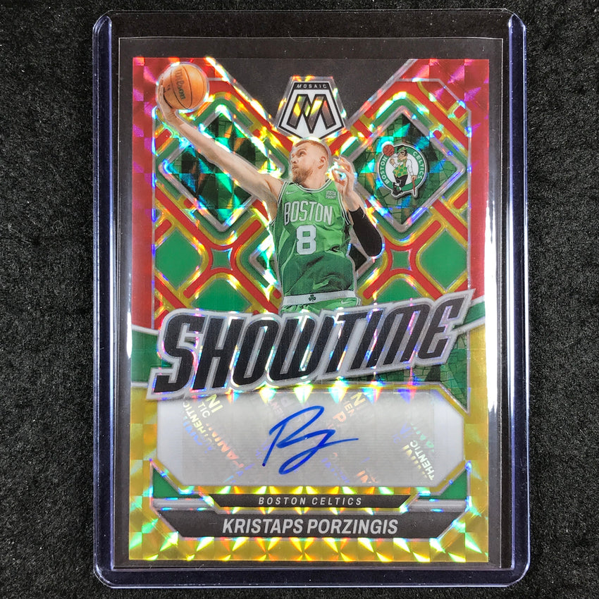 2023-24 Mosaic KRISTAPS PORZINGIS Showtime Signatures Auto Choice #POR