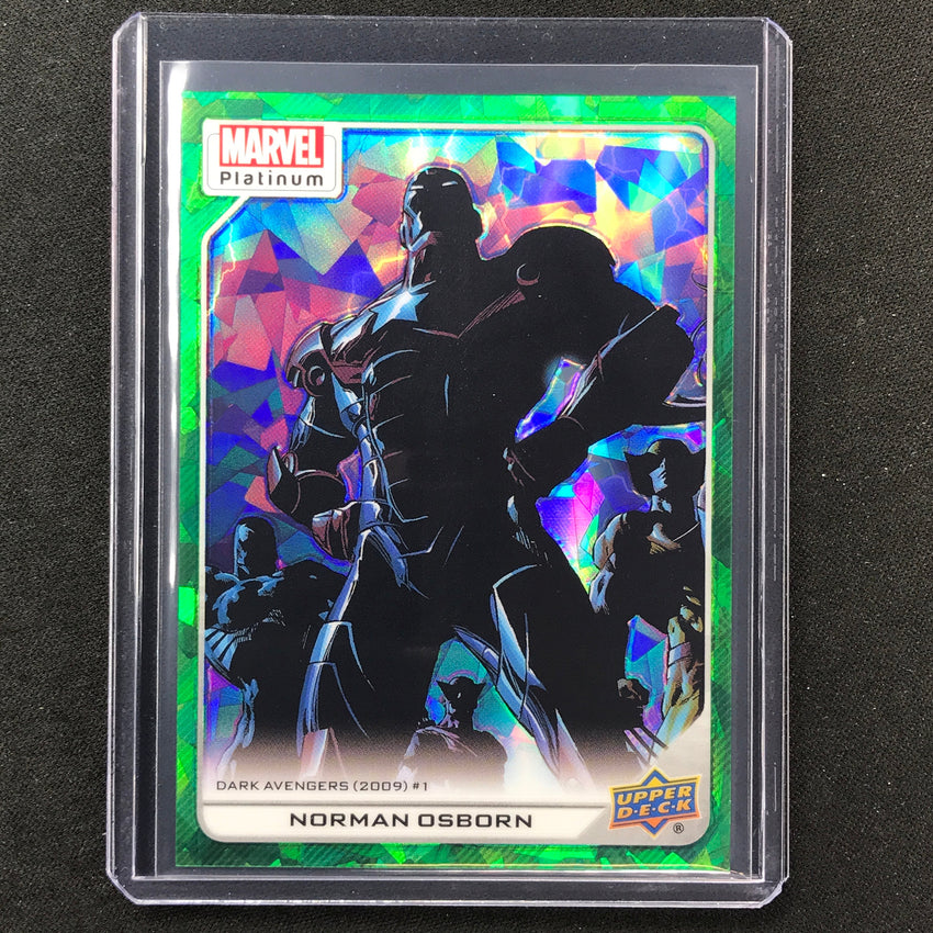 2023 Marvel Platinum NORMAN OSBORN High Series Base Green Crackle 38/99 #110