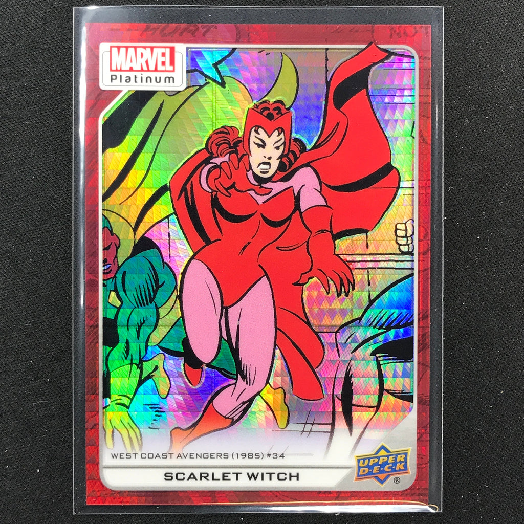 2023 Marvel Platinum SCARLET WITCH High Series Base Red Prism 182/199 ...