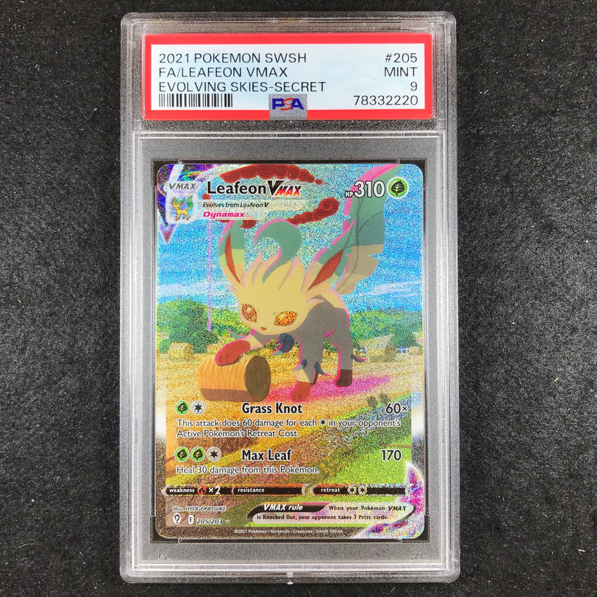 Pokemon Leafeon VMAX Alternate Art high quality Secret PSA 9