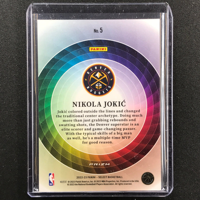 2022-23 Select Nikola Jokic Color Wheel Prizm Ssp No 5