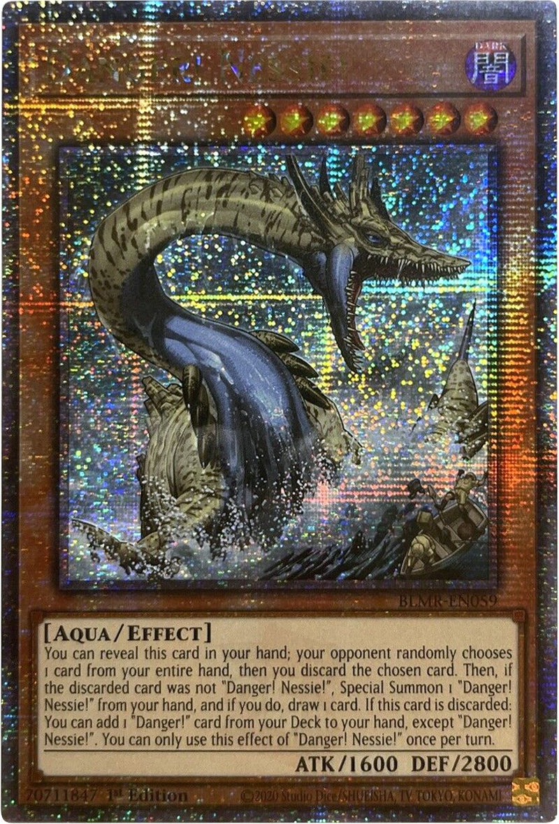 Quarter Century Danger Nessie - Blmr-en059 - Secret Rare 1st Edition