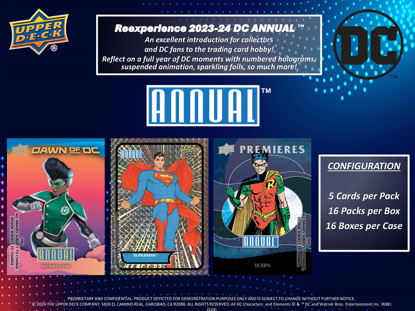 2023-24 Upper Deck DC Annual Trading Cards Hobby Box (Pre Order Jan 31)