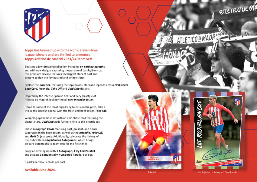 2023-24 Topps Atlético de Madrid Soccer Set Box | Antoine Griezmann –  Cherry Collectables