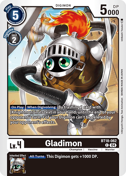 Gladimon BT18-062 - Common BT18-19 Special Booster VER 2.0