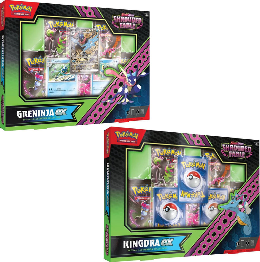 Pokemon TCG Scarlet & Violet 6.5 Shrouded Fable Kingdra & Greninja EX Special Collection Combo