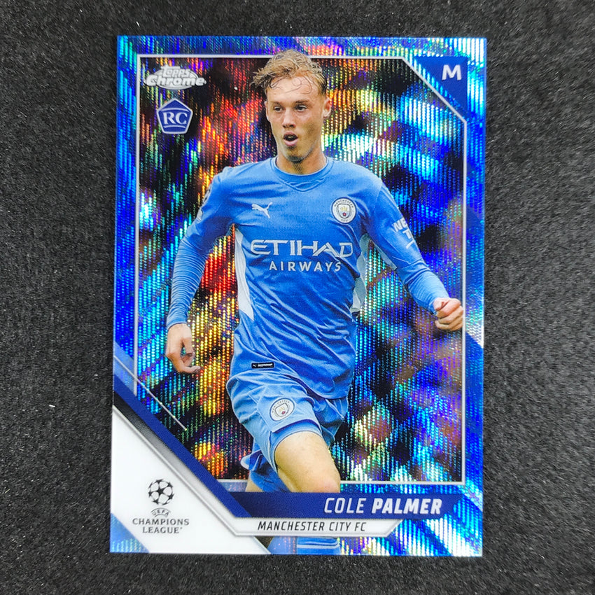 2021-22 Topps Chrome Uefa Ucl Cole Palmer Rookie Blue Wave 1/75 – Cherry  Collectables