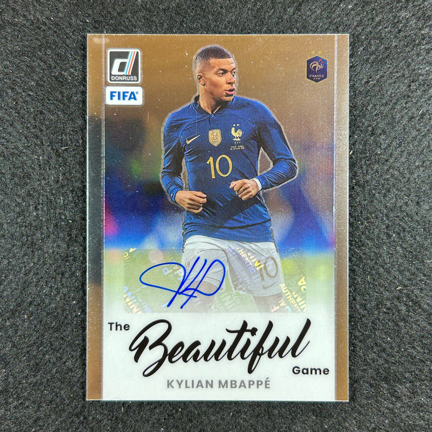 Image Kylian Mbappé image beautiful image beautiful - 2022-23 Donruss Fifa Kylian Mbappe The Beautiful Game Auto Base No ...