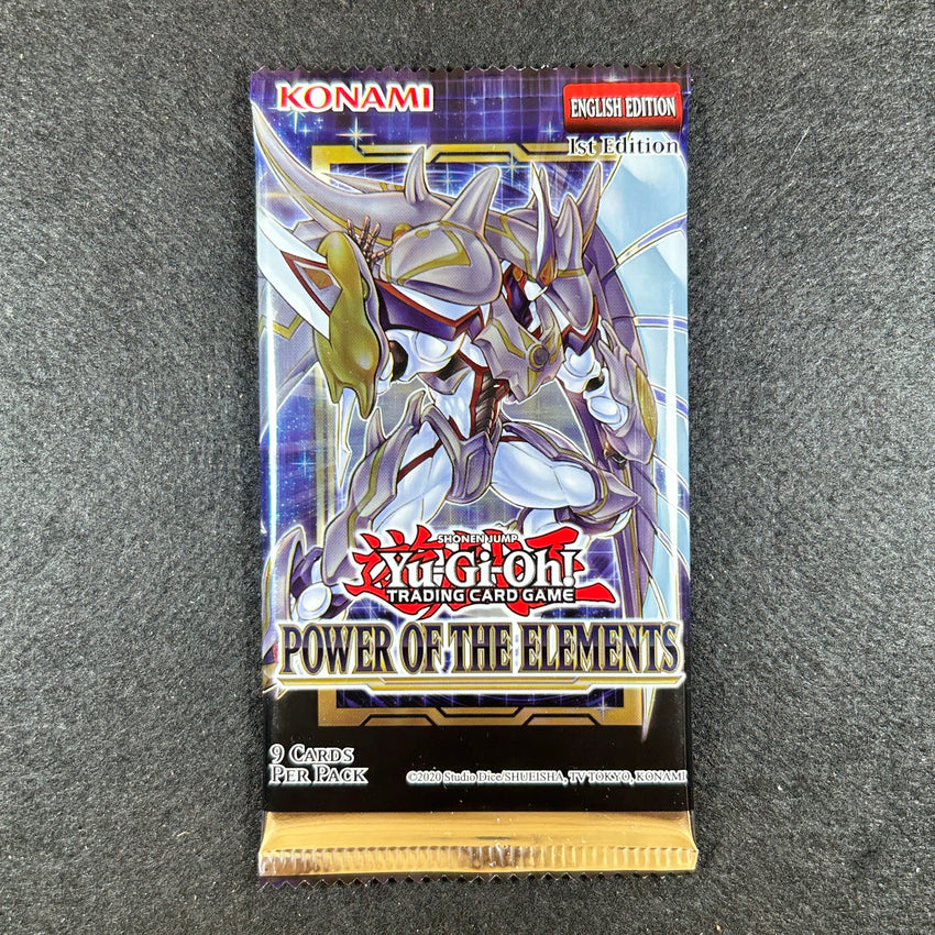 Misprint / Miscut / Error Yu-gi-oh Tcg Power Of The Elements Booster Pack