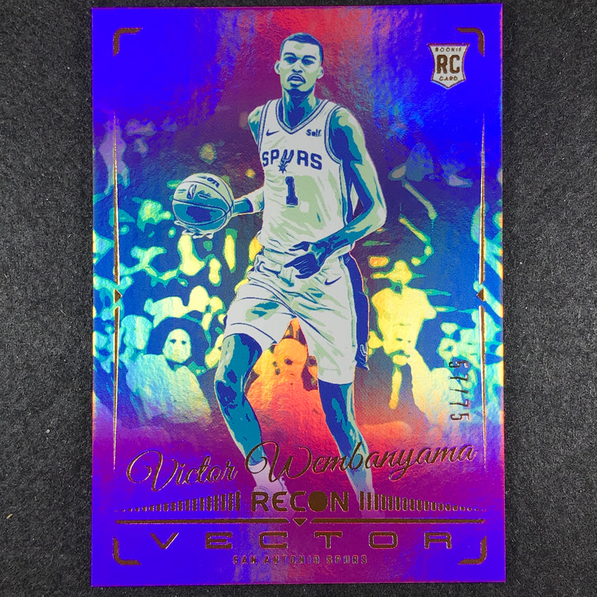 2023-24 Recon VICTOR WEMBANYAMA Vector Rookie Purple 57/75