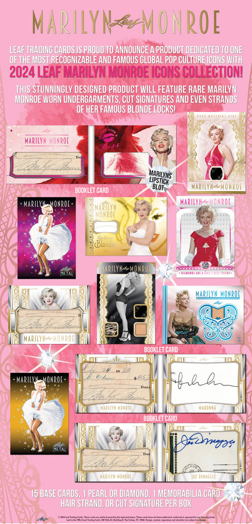 2024 Leaf Marilyn Monroe Icons Collection Hobby Box | Cut Signature ...