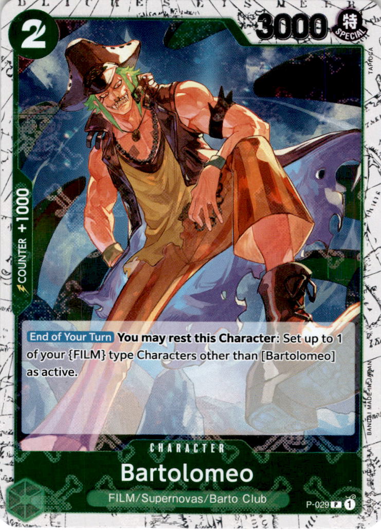 Bartolomeo [P-029] [Jolly Roger Foil] P-029 - PRB-01 THE BEST Premium Booster