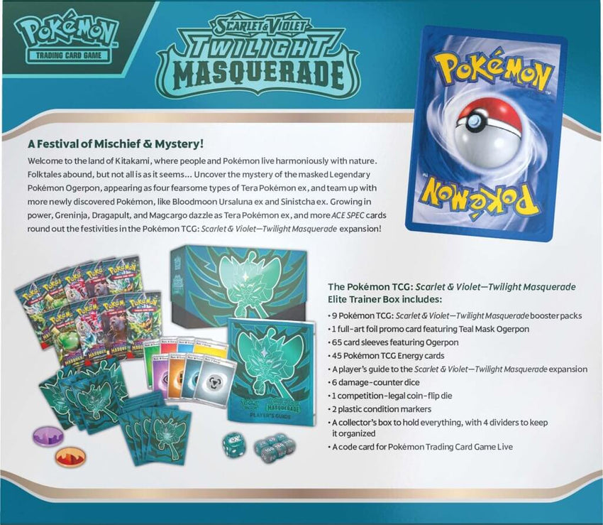 Pokemon TCG SV06 Twilight Masquerade Elite Trainer Box