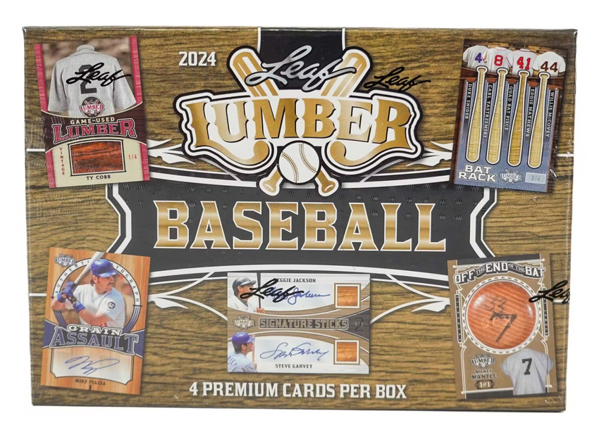 2024 Leaf Lumber Baseball Hobby Box Babe Ruth Mickey Mantel Bat