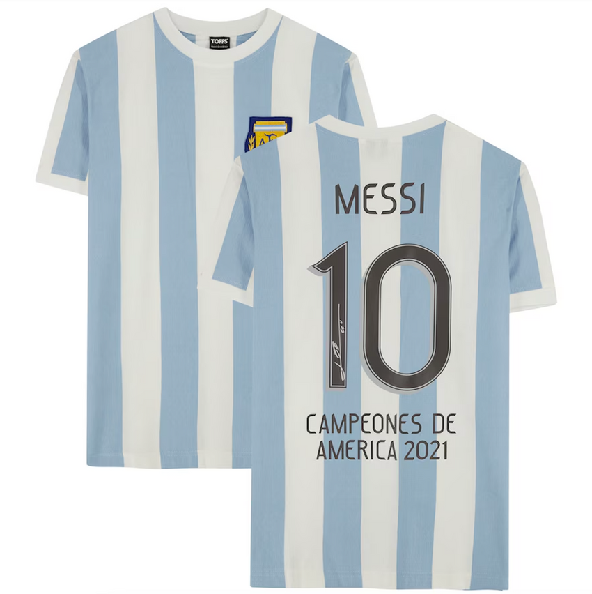 Fanatics Authentic Lionel Messi Argentina National Team Autographed Copa America Campeones Jersey