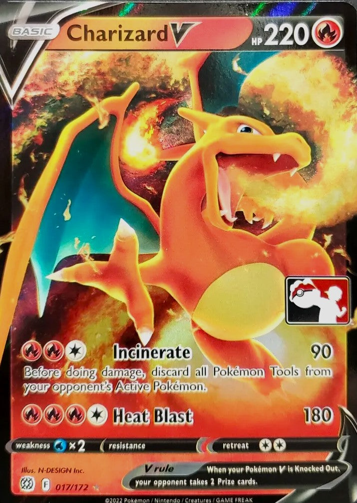 Charizard V - 017/172 - Prize Pack Series 2 Stamp Promo – Cherry ...