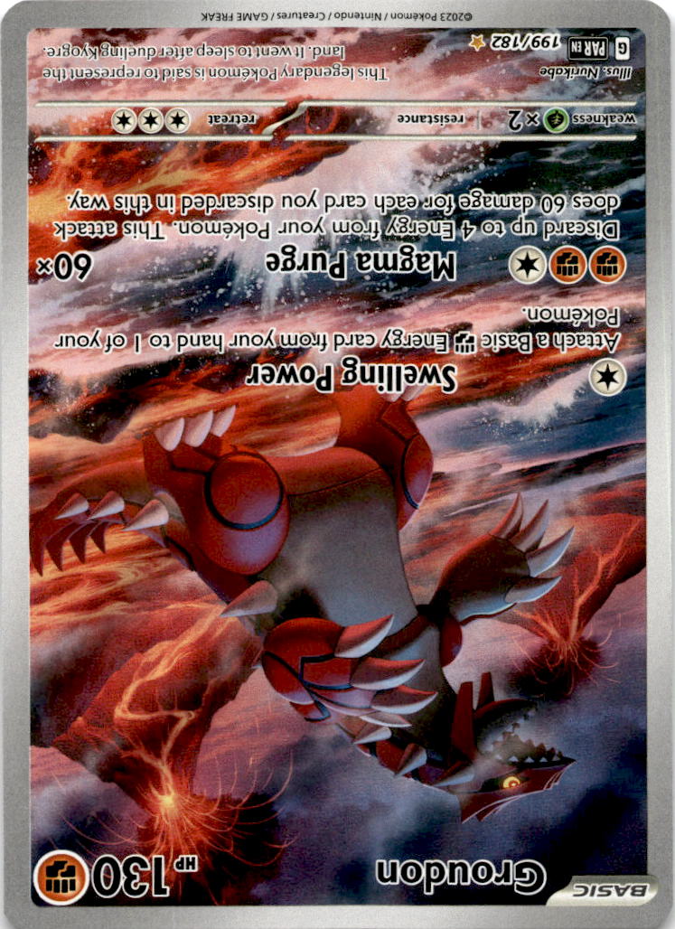 Groudon - 199/182 - Illustration Rare Paradox Rift